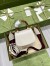 Gucci Bamboo 1947 Mini Top Handle Bag in White Leather