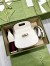 Gucci Bamboo 1947 Mini Top Handle Bag in White Leather
