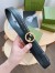 Gucci Blondie Belt 30MM in Black Leather