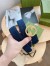 Gucci Blondie Belt 30MM in Blue Suede Calfskin