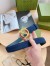 Gucci Blondie Belt 30MM in Blue Suede Calfskin