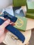 Gucci Blondie Belt 30MM in Blue Suede Calfskin