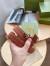 Gucci Blondie Belt 30MM in Brown Suede Calfskin