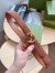 Gucci Blondie Belt 30MM in Brown Suede Calfskin
