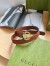 Gucci Blondie Belt 30MM in Brown Suede Calfskin