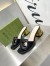 Gucci Interlocking G Cut-out Sandals 55mm in Black Leather