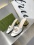 Gucci Interlocking G Cut-out Sandals 55mm in White Leather