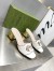 Gucci Interlocking G Cut-out Sandals 55mm in White Leather