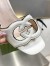 Gucci Interlocking G Cut-out Sandals 55mm in White Leather