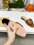 Gucci Interlocking G Cut-out Slide Sandals in Brown Leather