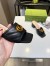 Gucci Double G Slide Sandals 55mm in Black Matelasse Leather