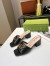 Gucci Double G Slide Sandals 55mm in Black Matelasse Leather