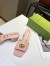 Gucci Double G Slide Sandals 55mm in Pink Matelasse Leather