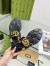 Gucci Interlocking G thong Sandals in Black Leather 