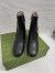 Gucci Blondie Ankle Boots in Black Leather with Interlocking G