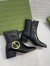 Gucci Blondie Ankle Boots in Black Leather with Interlocking G