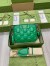 Gucci Small Shoulder Bag In Green GG Matelasse Leather