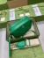 Gucci Small Shoulder Bag In Green GG Matelasse Leather