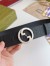 Gucci Blondie Belt 40MM in Black Maxi GG Leather