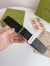 Gucci Rectangular Belt 35MM in Black GG Leather