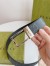 Gucci Rectangular Belt 35MM in Black GG Leather