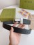 Gucci Rectangular Belt 35MM in Black GG Leather