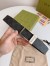 Gucci Rectangular Belt 35MM in Black GG Supreme Canvas