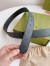 Gucci Rectangular Belt 35MM in Black GG Supreme Canvas