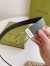 Gucci Rectangular Belt 35MM in Black GG Supreme Canvas