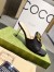 Gucci Blondie Slide Sandals 65mm in Black Leather
