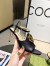 Gucci Blondie Sandals 85mm in Black Leather