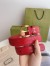 Gucci Crystal Horsebit Belt 30MM in Red Crocodile Embossed Leather