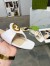 Gucci Blondie Thong Sandals in White Leather