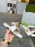 Gucci Blondie Thong Sandals in White Leather