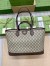 Gucci Ophidia Medium Tote Bag in Brown Supreme Canvas