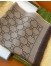 Gucci Double GG Jacquard Wool Scarf in Beige and Brown