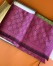 Gucci Double GG Jacquard Wool Scarf in Magenta and Bordeaux