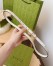 Gucci Jackie 1961 Thin Belt 20MM in White GG Canvas