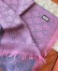 Gucci Double GG Jacquard Wool Scarf in Graphite and Pink