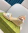 Gucci Espadrille Wedge Sandals In Multicolor GG Linen