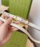 Gucci Jackie 1961 Thin Belt 20MM in White GG Canvas