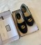 Gucci Espadrilles in Black Matelasse Leather with Double G