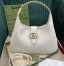 Gucci Aphrodite Medium Shoulder Bag in White Leather