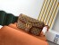 Gucci GG Marmont Small Shoulder Bag in Original GG Canvas with Red Leather