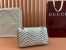 Gucci GG Marmont Small Shoulder Bag in Metallic Silver Leather