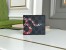 Gucci Bi-fold Wallet In Black Kingsnake Print GG Supreme Canvas