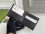 Gucci Bi-fold Wallet In Black Kingsnake Print GG Supreme Canvas