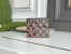 Gucci Bi-fold Wallet In Beige Kingsnake Print GG Supreme Canvas