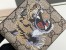 Gucci Bi-fold Wallet In Beige Tiger Print GG Supreme Canvas