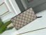 Gucci Zip Around Wallet In Bee Print GG Supreme Canvas